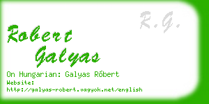 robert galyas business card